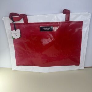 kate spade x Target Large Red/White Tote Bag